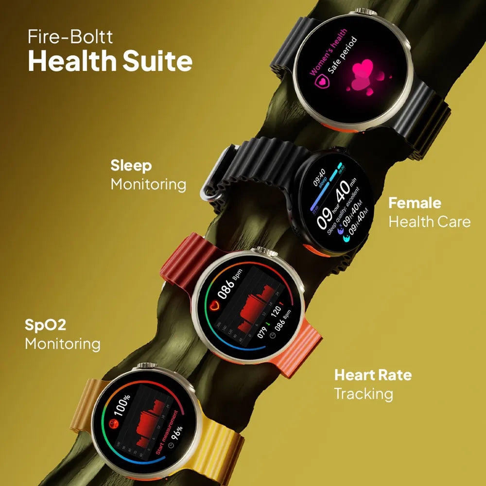 FIRE-BOLTT Cyclone Smartwatch with Bluetooth Calling (40.6mm TFT Display, IP68 Water Resistant)