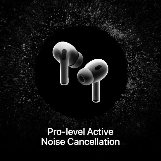 Apple AirPods Pro (2nd Generation-USB C) TWS Earbuds with Active Noise Cancellation (IP54 Water Resistant, MagSafe Case, White) - 1st Copy clone