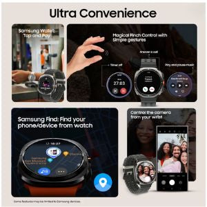 Watch Ultra (Black, White & Orange Strap)