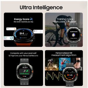 Watch Ultra (Black, White & Orange Strap)