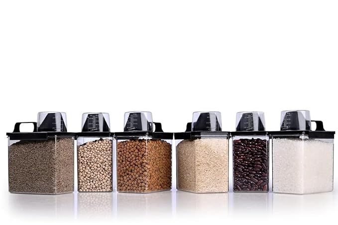 Scale Measurement Cap Air Tight Containers