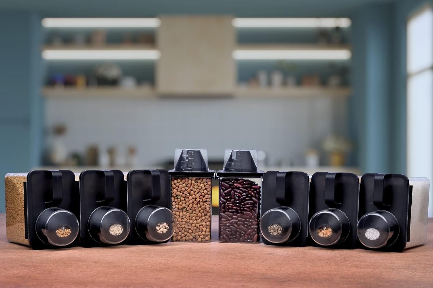 Scale Measurement Cap Air Tight Containers