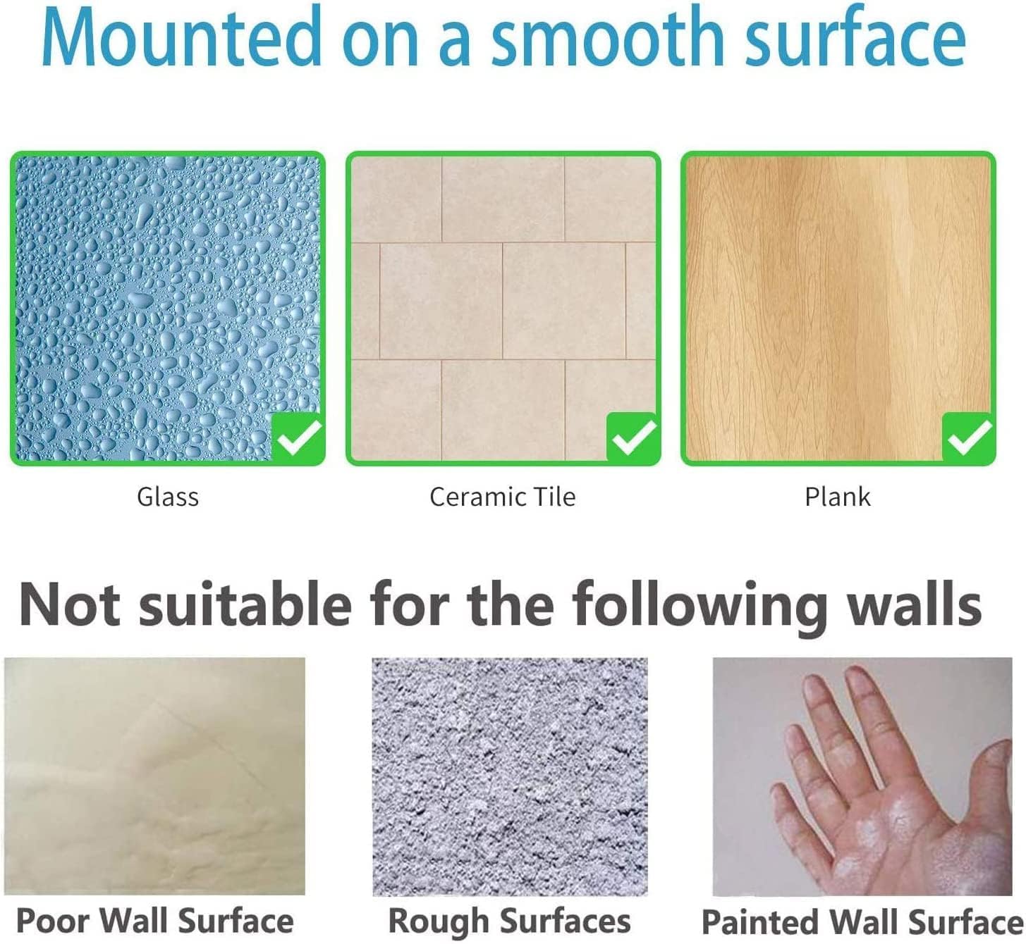 (Pack of 2 Self-Adhesive Shelf/Storage Organizer for Bathroom and Kitchen Corner Wall Mounted Rack Shelf Bathroom Accessories Storage Rack (No Drilling-Shelf Adhesive) (8 and 9 INCH,Black)