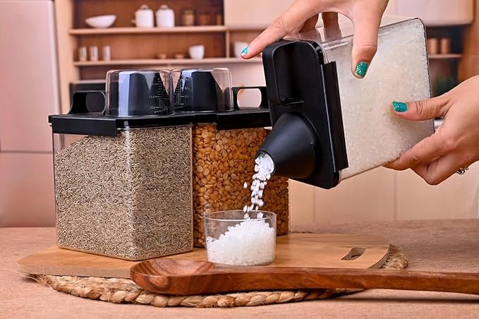 Scale Measurement Cap Air Tight Containers