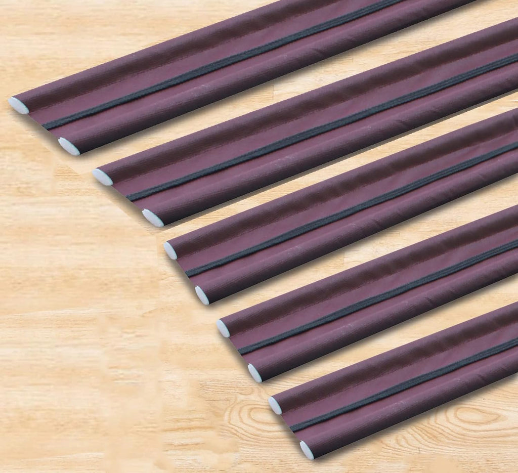 36Inch Door Bottom Gap Filler Strip, Stop Outside Dust, Hot Air, Insects, Water, Use in Wooden, Steel, Fiber, Plastic Doors 20mm Thickness Brown Pack of 3