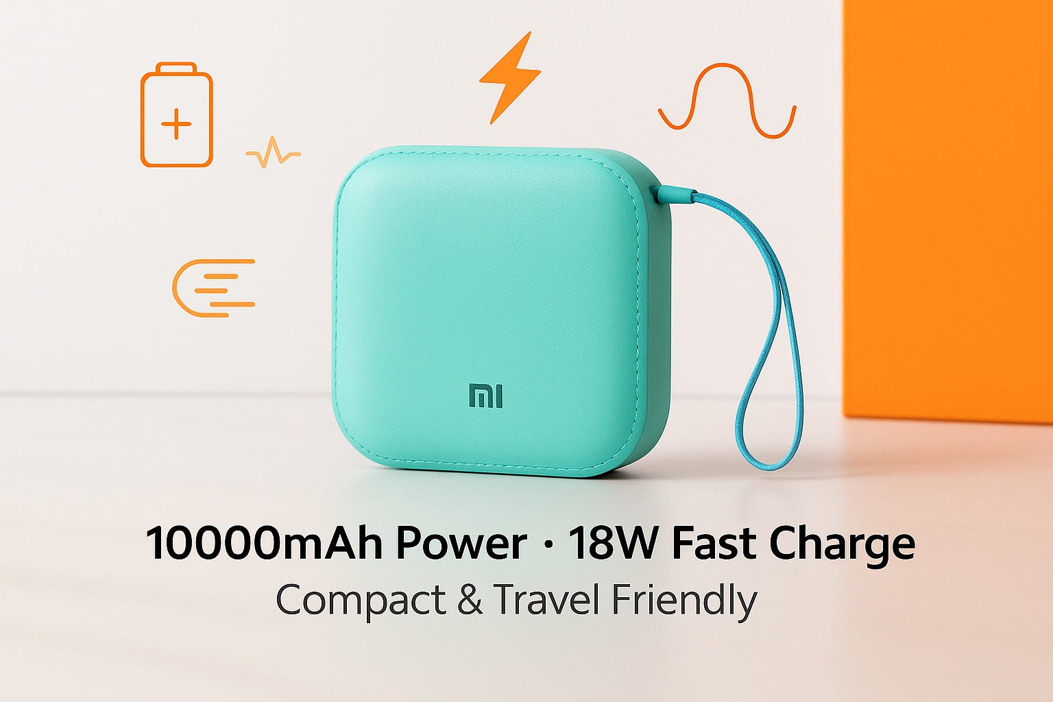 Xiaomi 10000 mAh Power Bank 18W with Lithium ion Battery Black (MINI-POWER-BANK)